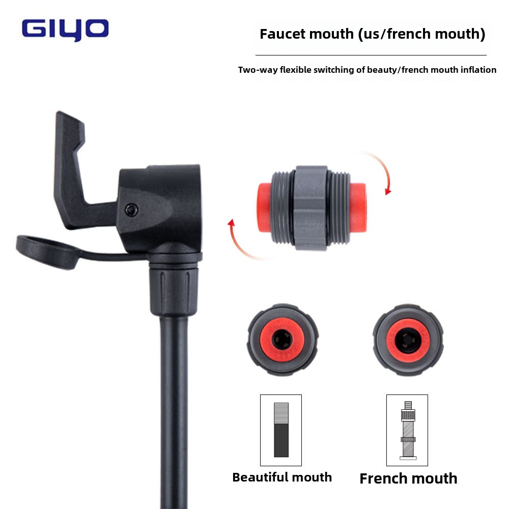 Mtb Pedals - Giyo Mini Pump Tire InflatorGM-642 120psi
