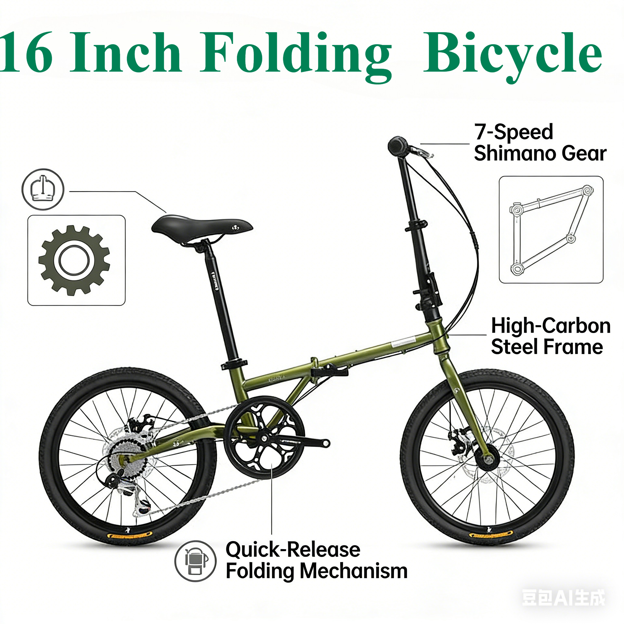 16 Inch Forever Folding Bike - - Cycling Gear Inches review and price