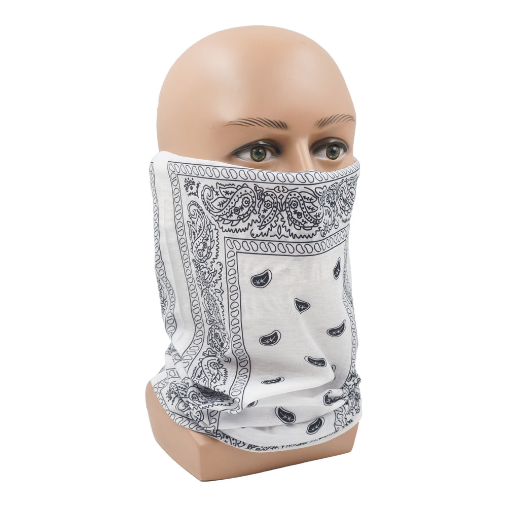 White Paisley Neck Gater Tube  - Cycling Gear For Women review and price