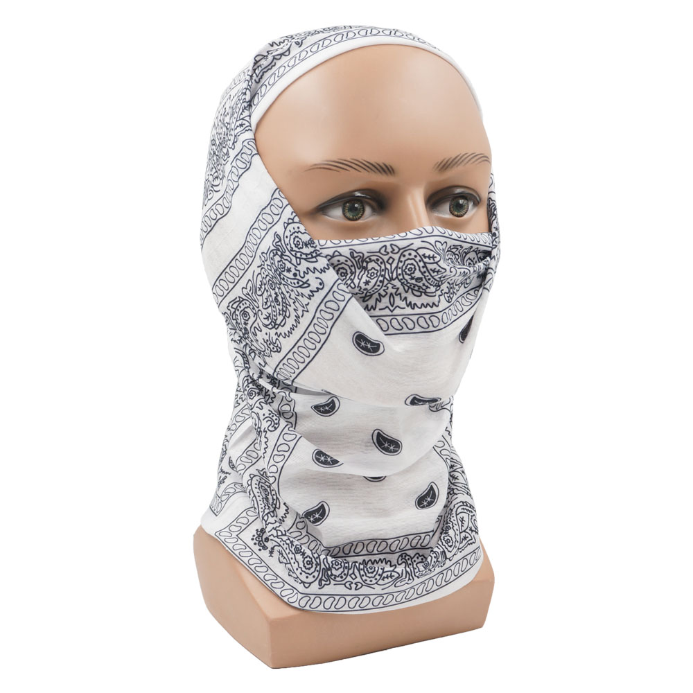 White Paisley Neck Gater Tube  - Cycling Gear For Women review and price
