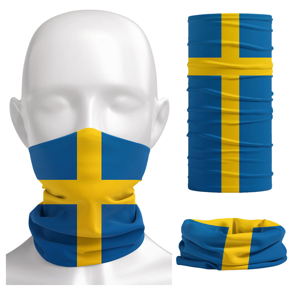 Sweden Flag Printed Bandana He - Cycling Gear Usa review and price
