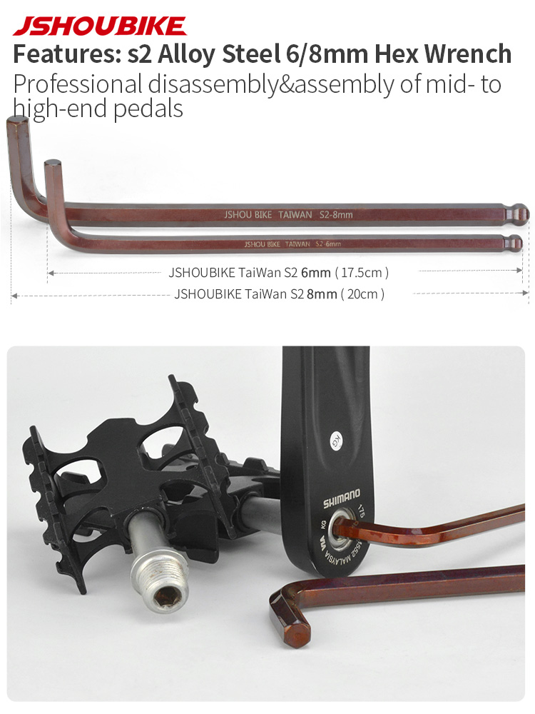 JSHOUBIKE 6/8/15mm bicycle ped - Mtb Pedals review and price