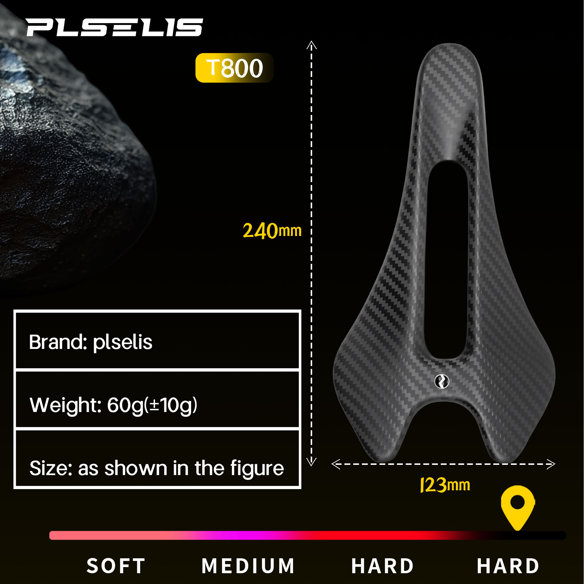 Plselis Carbon Fiber Road Bicy - Carbon Fiber Saddle review and price