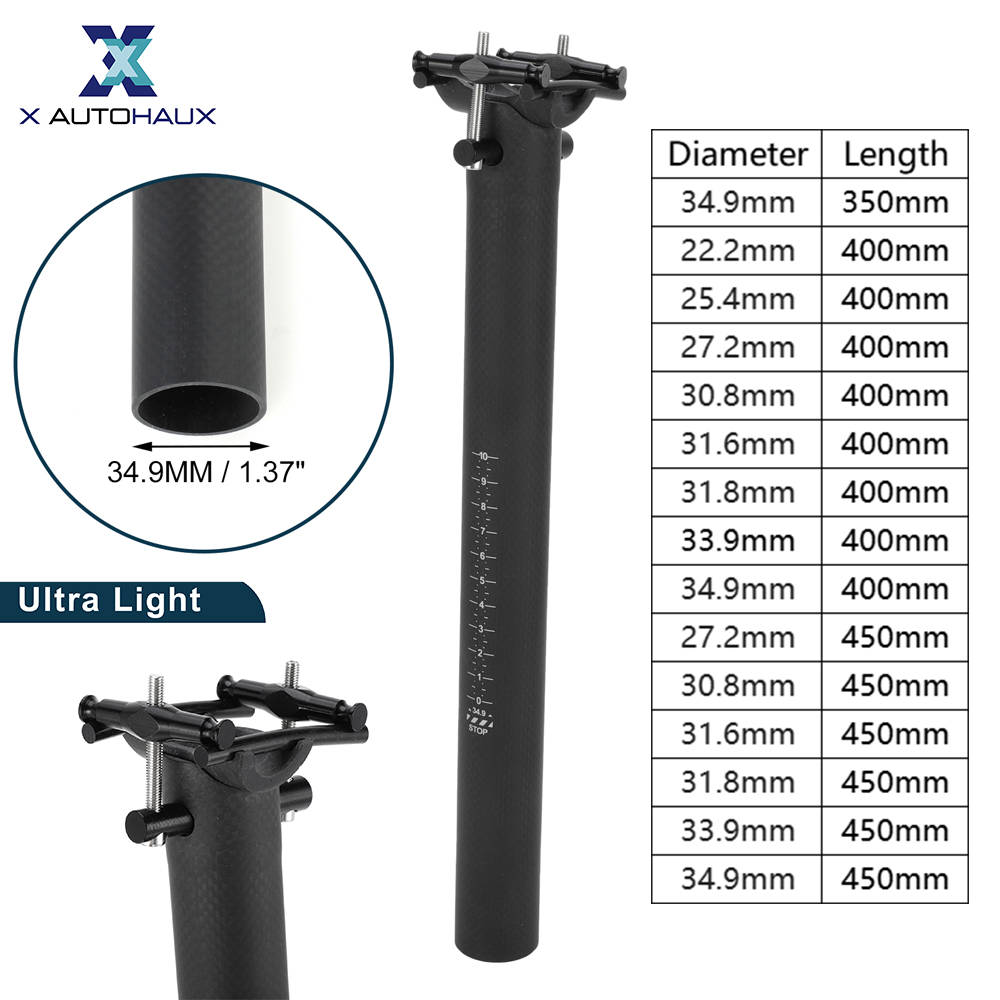 X Autohaux Bike Seat Posts Ult - Carbon Fiber Saddle review and price