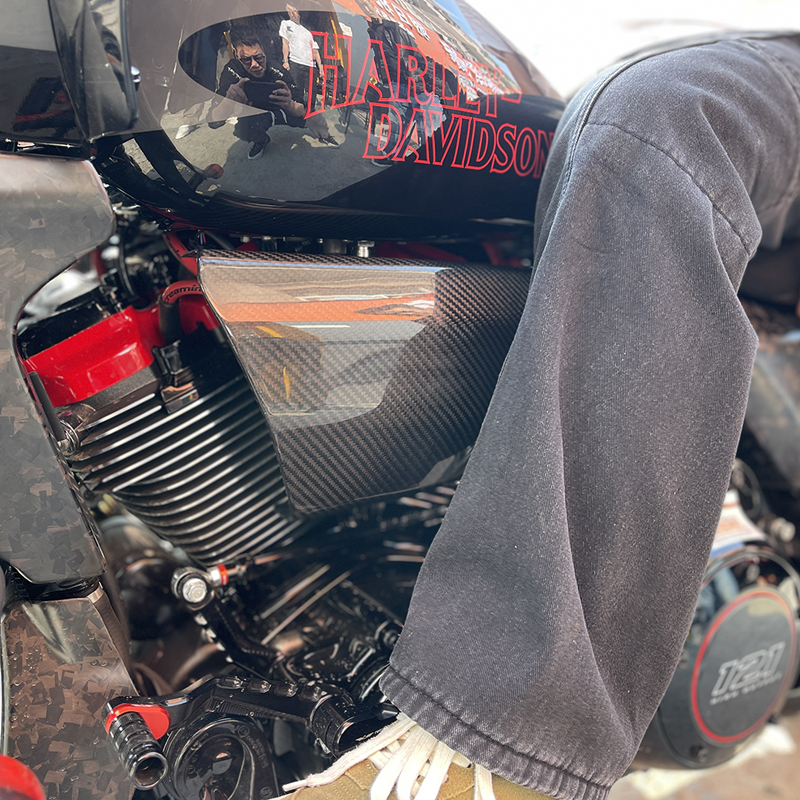 Motorcycle Mid-Frame Air Defle - Carbon Fiber Saddle review and price