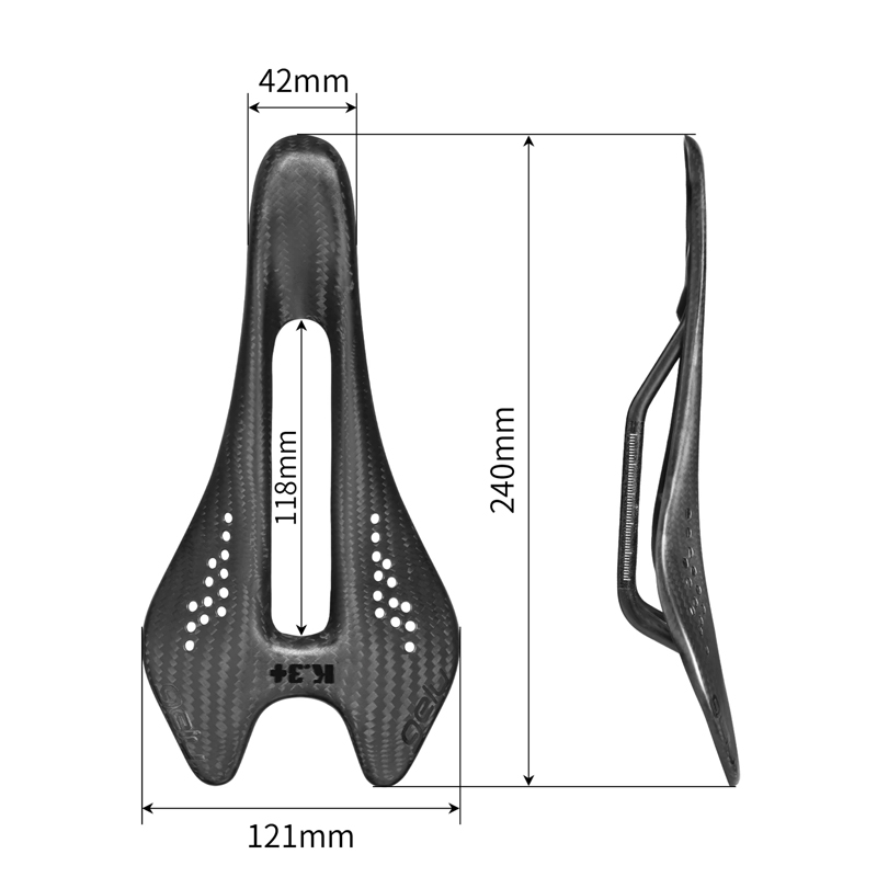 Gelu 55g Ultra-light Full Carb - Carbon Fiber Saddle review and price