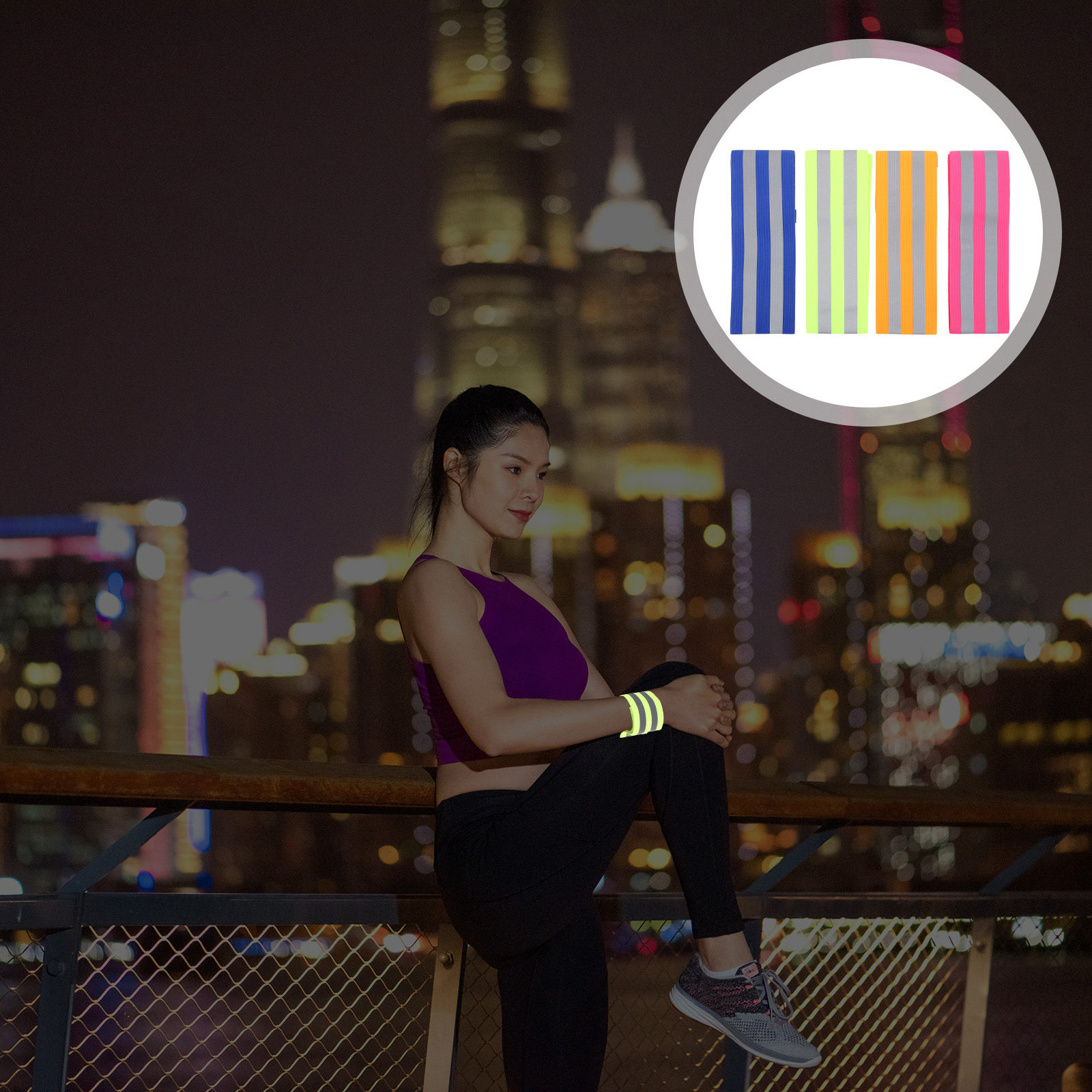 4Pairs Reflective Wristband Ar - Cycling High Gear review and price